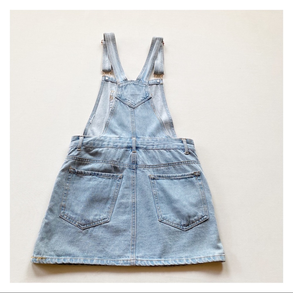 Forever 21 Denim Overall Mini Dress - Picture 6 of 13